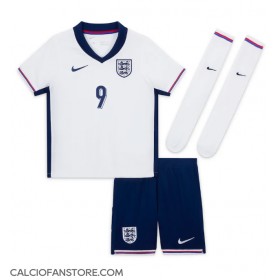 Maglia Calcio Inghilterra Harry Kane #9 Prima Divisa Bambino Europei 2024 Manica Corta (+ pantaloncini)